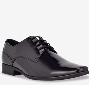 Calvin Klein Glossy Black Oxfords